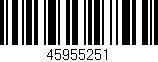 Código de barras (EAN, GTIN, SKU, ISBN): '45955251'