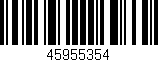 Código de barras (EAN, GTIN, SKU, ISBN): '45955354'