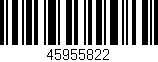 Código de barras (EAN, GTIN, SKU, ISBN): '45955822'