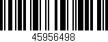 Código de barras (EAN, GTIN, SKU, ISBN): '45956498'