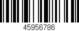 Código de barras (EAN, GTIN, SKU, ISBN): '45956786'