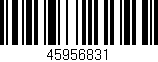 Código de barras (EAN, GTIN, SKU, ISBN): '45956831'