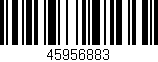 Código de barras (EAN, GTIN, SKU, ISBN): '45956883'