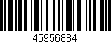Código de barras (EAN, GTIN, SKU, ISBN): '45956884'