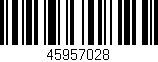 Código de barras (EAN, GTIN, SKU, ISBN): '45957028'