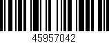 Código de barras (EAN, GTIN, SKU, ISBN): '45957042'