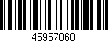 Código de barras (EAN, GTIN, SKU, ISBN): '45957068'