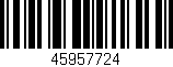 Código de barras (EAN, GTIN, SKU, ISBN): '45957724'