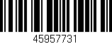 Código de barras (EAN, GTIN, SKU, ISBN): '45957731'