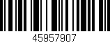 Código de barras (EAN, GTIN, SKU, ISBN): '45957907'