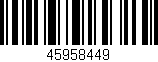 Código de barras (EAN, GTIN, SKU, ISBN): '45958449'