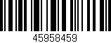 Código de barras (EAN, GTIN, SKU, ISBN): '45958459'