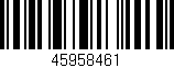 Código de barras (EAN, GTIN, SKU, ISBN): '45958461'
