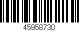 Código de barras (EAN, GTIN, SKU, ISBN): '45958730'