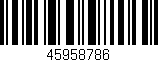 Código de barras (EAN, GTIN, SKU, ISBN): '45958786'