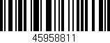 Código de barras (EAN, GTIN, SKU, ISBN): '45958811'