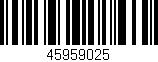 Código de barras (EAN, GTIN, SKU, ISBN): '45959025'