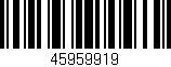 Código de barras (EAN, GTIN, SKU, ISBN): '45959919'
