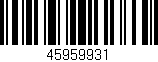 Código de barras (EAN, GTIN, SKU, ISBN): '45959931'