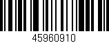 Código de barras (EAN, GTIN, SKU, ISBN): '45960910'