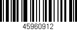 Código de barras (EAN, GTIN, SKU, ISBN): '45960912'