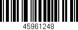 Código de barras (EAN, GTIN, SKU, ISBN): '45961248'