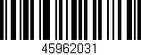 Código de barras (EAN, GTIN, SKU, ISBN): '45962031'
