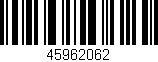 Código de barras (EAN, GTIN, SKU, ISBN): '45962062'