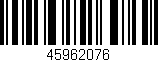 Código de barras (EAN, GTIN, SKU, ISBN): '45962076'