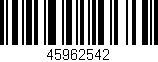 Código de barras (EAN, GTIN, SKU, ISBN): '45962542'
