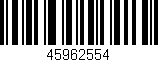 Código de barras (EAN, GTIN, SKU, ISBN): '45962554'