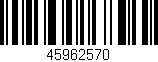 Código de barras (EAN, GTIN, SKU, ISBN): '45962570'