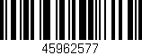 Código de barras (EAN, GTIN, SKU, ISBN): '45962577'