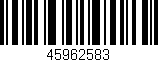 Código de barras (EAN, GTIN, SKU, ISBN): '45962583'