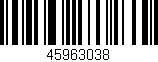 Código de barras (EAN, GTIN, SKU, ISBN): '45963038'