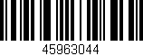 Código de barras (EAN, GTIN, SKU, ISBN): '45963044'