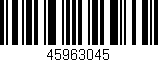 Código de barras (EAN, GTIN, SKU, ISBN): '45963045'