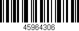 Código de barras (EAN, GTIN, SKU, ISBN): '45964306'