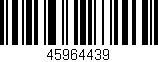 Código de barras (EAN, GTIN, SKU, ISBN): '45964439'