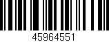 Código de barras (EAN, GTIN, SKU, ISBN): '45964551'