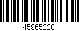 Código de barras (EAN, GTIN, SKU, ISBN): '45965220'