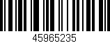 Código de barras (EAN, GTIN, SKU, ISBN): '45965235'