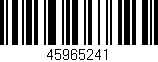 Código de barras (EAN, GTIN, SKU, ISBN): '45965241'