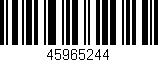 Código de barras (EAN, GTIN, SKU, ISBN): '45965244'