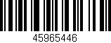 Código de barras (EAN, GTIN, SKU, ISBN): '45965446'