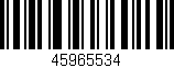 Código de barras (EAN, GTIN, SKU, ISBN): '45965534'
