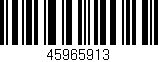 Código de barras (EAN, GTIN, SKU, ISBN): '45965913'