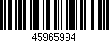 Código de barras (EAN, GTIN, SKU, ISBN): '45965994'