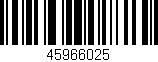 Código de barras (EAN, GTIN, SKU, ISBN): '45966025'