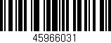 Código de barras (EAN, GTIN, SKU, ISBN): '45966031'